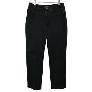 Lee Straight Leg Jeans Black Inseam 28 Waist 31 Size 12P Women's